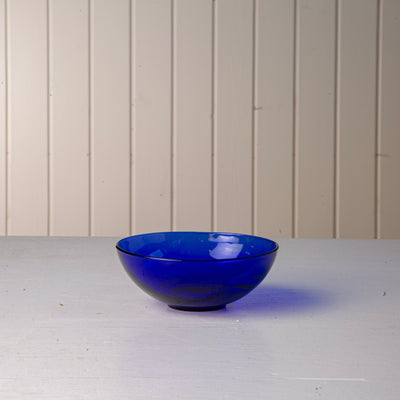 Billede af Blå glas skål