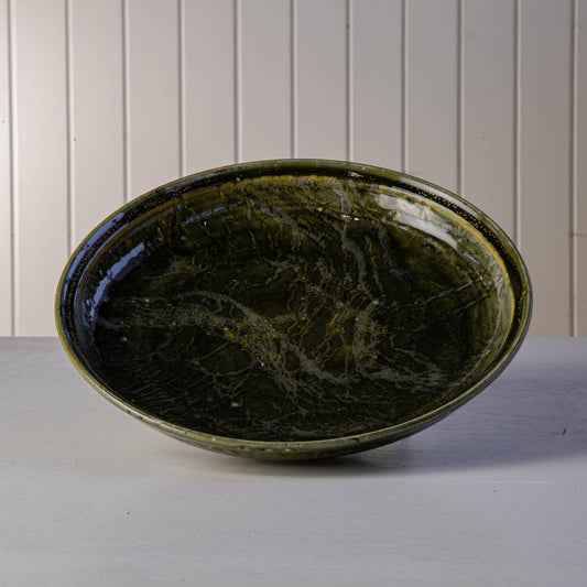 Grøn Keramik Fad - Frk. Rose