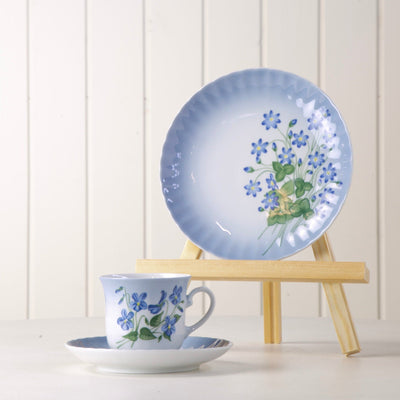 Billede af Svanholm kaffestel - Blå blomst 1